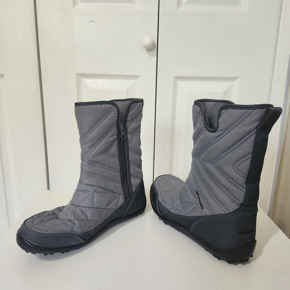 Columbia Minx III Winter Boots Women Youth Sz 6 Gray Waterproof Insulated Snow - Picture 4 of 16